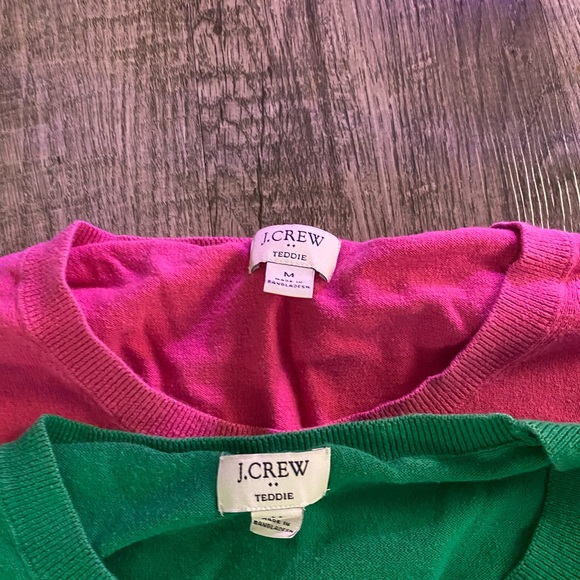 J. Crew Green and Pink Women Sweaters - Picture 2 of 6